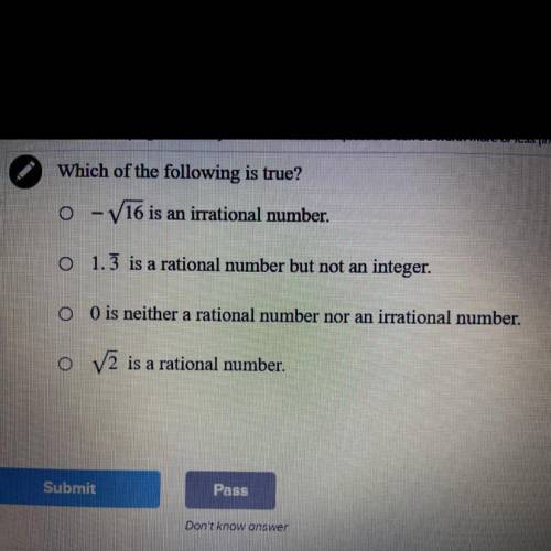 Which of the following is true?? For irrational and rational numbers