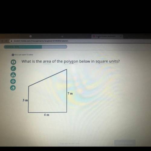 What is the area of the polygon below in square units ? please respond asap