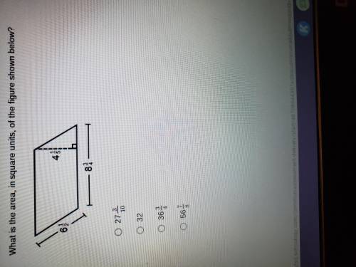 What is the area,in square units of the figure shown below in the picture??(help asap)
