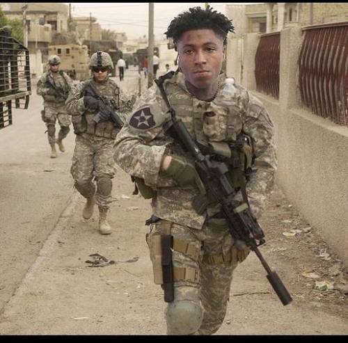 Youngboy before he took the whole Al Qaeda Terrorist group by himself and killing Osama bin laden #
