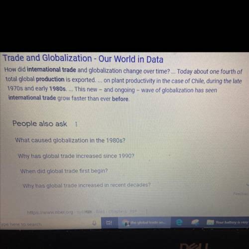 Describe global trade and manufacturing before the 1980s