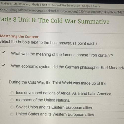 During the cold war the third world was made up of