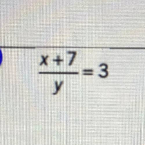 Solve for y on problem #2