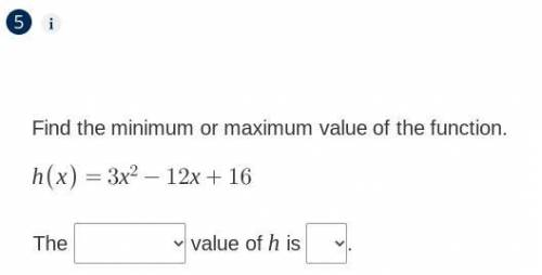 Find the minimum or maximum value of the function. (Desmos)
