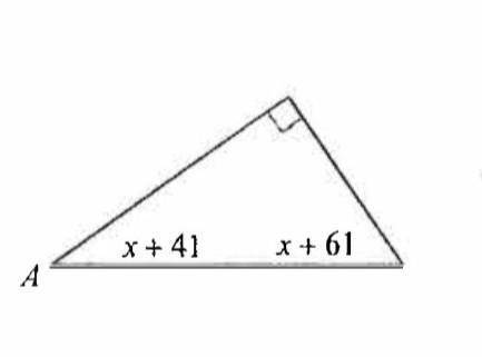Find the measure of angle A.can you show me how to do this problem​