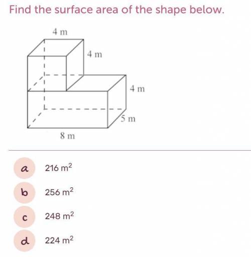 I NEED HELP FAST! Find the surface area of the shape below