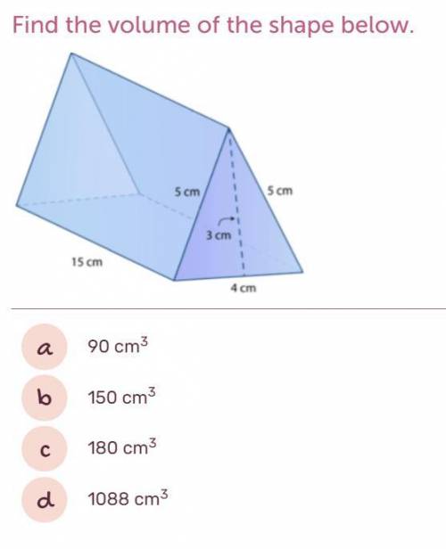 I NEED HELP FAST! Find the volume of the shape below.