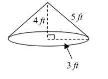 What is the volume of the cone? Use 3.14 for π.