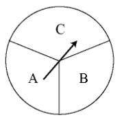 Guys please help me with this problem

The spinner below is spun twice, Which one is the right ans