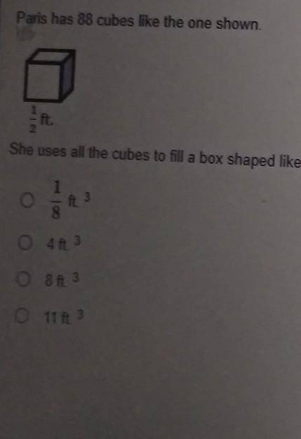 Find the volume of the larger rectangular prism​
