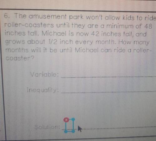 The amusement park won't allow kids to ride roller coasters until they are a minimum of 48 in tall