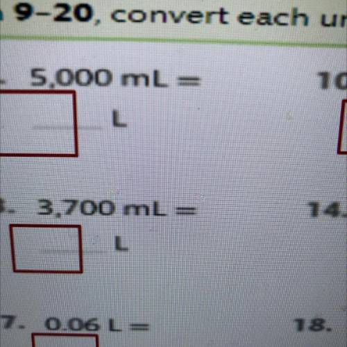 Help I really need this answer 5,000 mL =