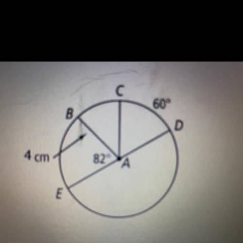 Find the length of each arc round your answer to the nearest tenth.
