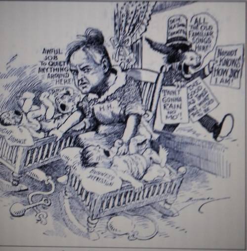 In the political cartoon above, the babies represent

A. members of Congress the refused to pass l