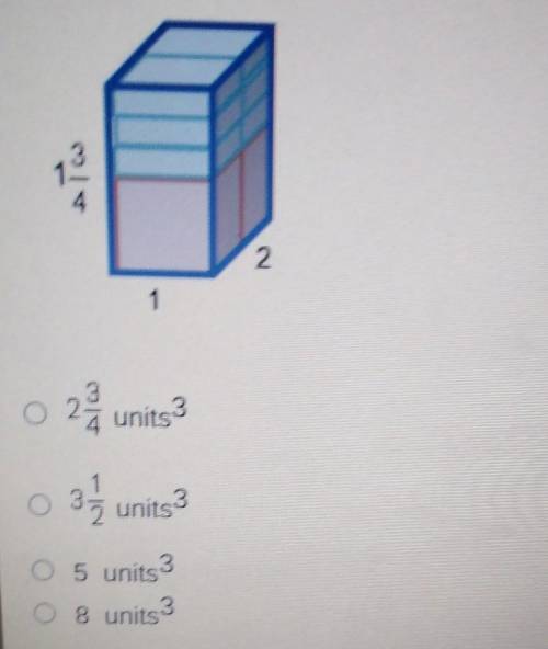 What is the volume of the prism below please answer​