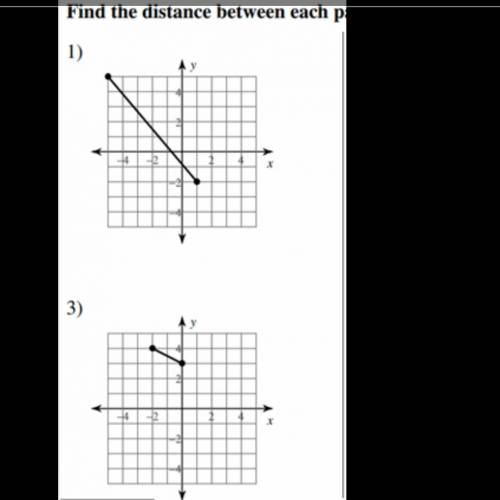 Can you help me find the distance between each point round your answer to the nearest tenth show me