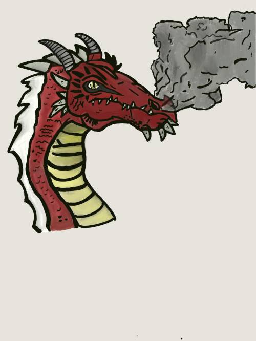 So I know I didn’t draw a body here on this dragon but ignoring that what could I have done better