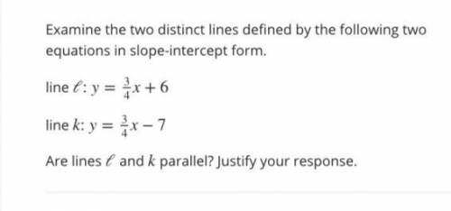 Please help

A) Yes, lines ℓ and k are parallel because their slopes are proportional.
B) Yes, lin