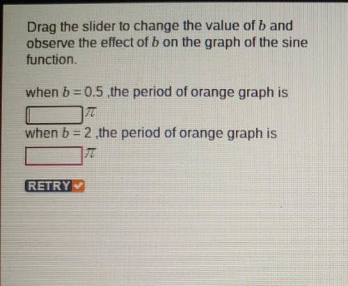 Drag the slider to change the value of b and observe the effect of b on the graph of the sine funct