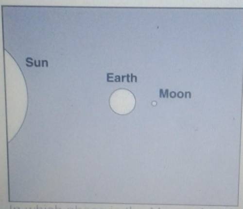 The diagram shows the position of the Moon during its orbit around Earth.

In which phase is the M
