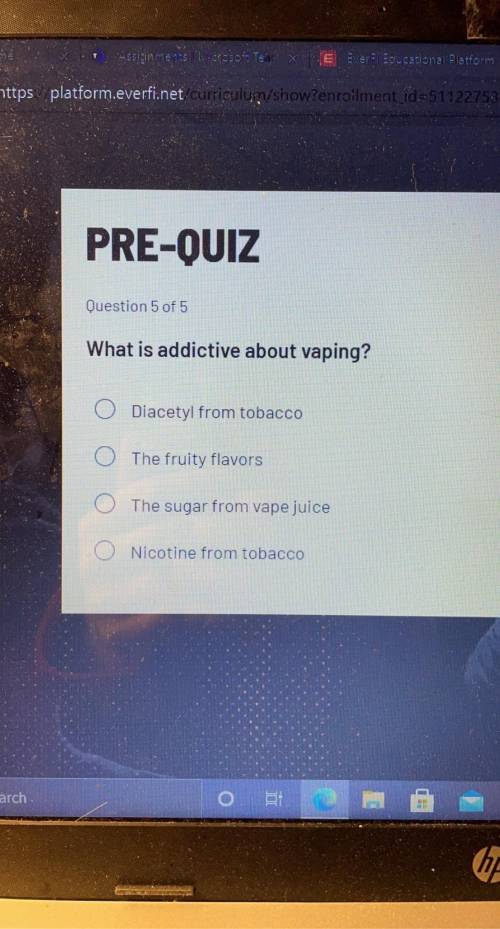 What is addictive about vaping?