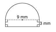A semicircle is attached to the side of a rectangle as shown.

What is the best approximation for
