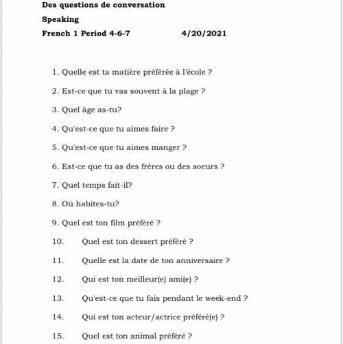 This is all in french can someone help me who understands please ? Thanks alot