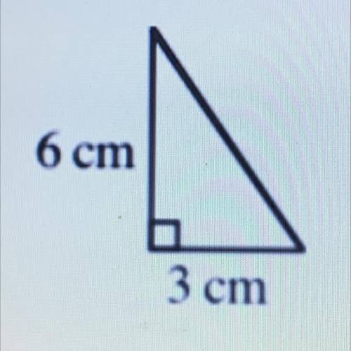 How much does the hypotenuse measure?