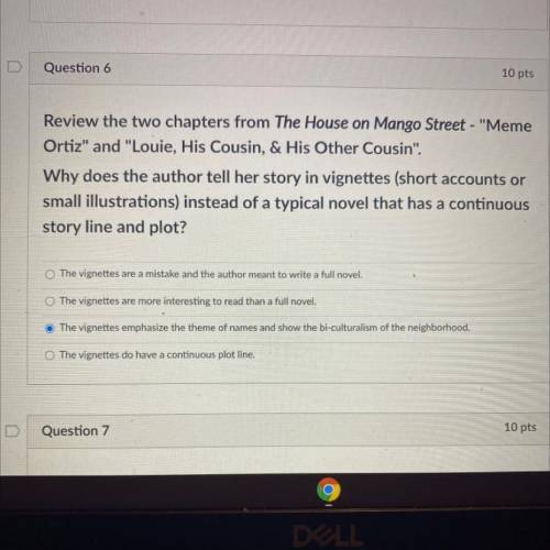 Review the two chapters from The House on Mango Street - Meme Ortiz and  Louie, His Cousin, &