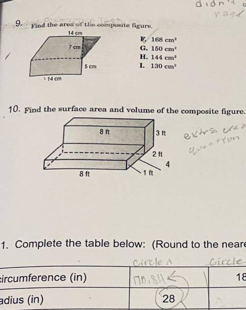 Please help with numbers 9 and 10!