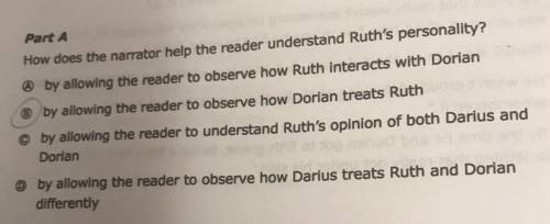 How does the narrator help the reader understand Ruth's personality?