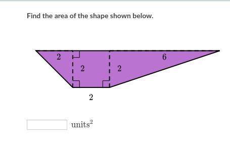 What is the area of the shape?