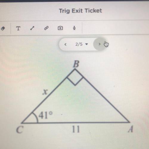 Use trig to find missing sides