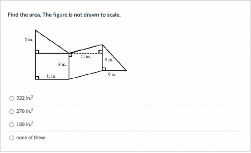 Find area of the shape