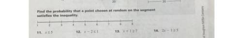Find the probability that a point chosen at random on the segment satisfies the inequality

11 &am
