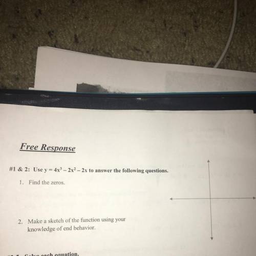 Anyone know how to do #1 and 2. And give an explanation on how to do it??