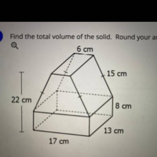 What is the total volume of the solid?