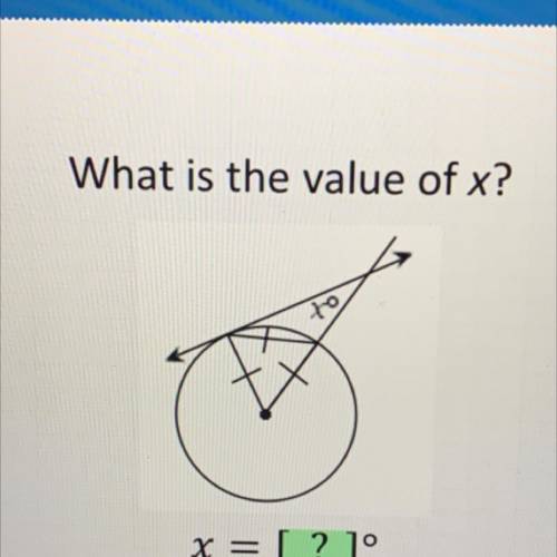 What is the value of x?
X