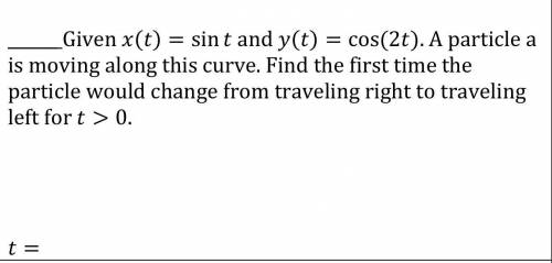 Need help with parametrics homework :))