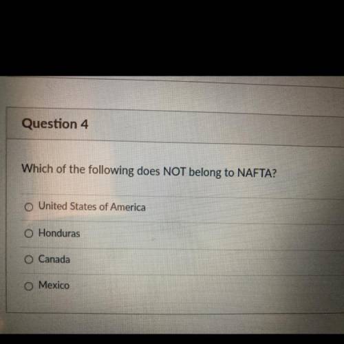 What does not belong to NAFTA
