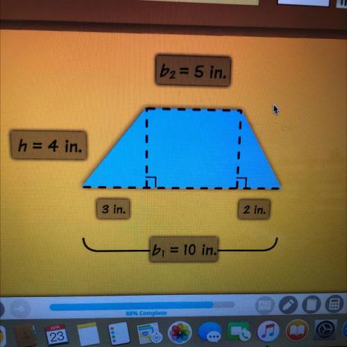 ￼￼ what is the area of the trapezoid iready￼
