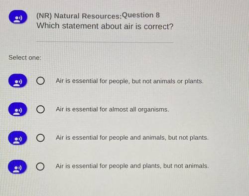 Which statement about air is correct?