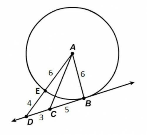 Given the information below, is DB⃡ tangent to Circle A at point B? Justify with shown work.​