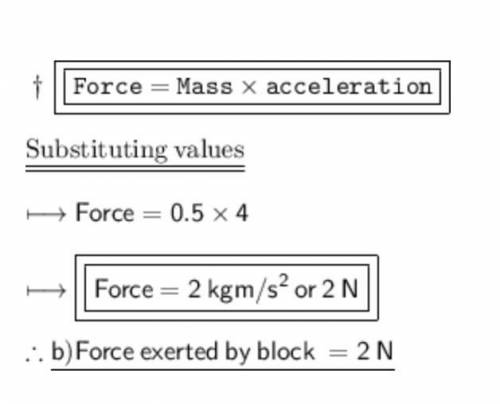 A BLOCK OF MASS 500G IS PULLED FROM REST ON HORIZONTAL FRICTIONLESS BENCH BY STEADY FORCE F AND TRAV
