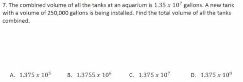 Find the total volume of all the tanks combined