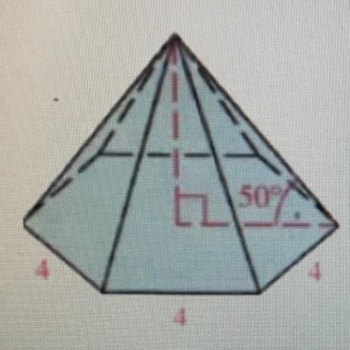 Find the volume of this regulae hexagonal pyramid. Round to the nearest tenth if necessary