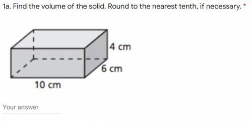 Find the volume of the solid. Round to the nearest tenth, if necessary.