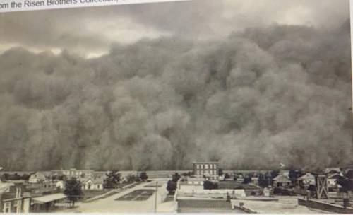 How tall was the black cloud (dust) Oklahoma, on June 4, 1937.