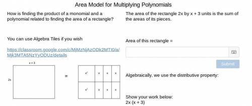 Area Model for Multiplying Polynomials