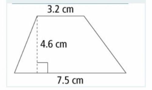 What is the area of the trapezoid ?